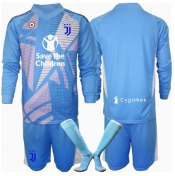 Juventus Torwart 3rd trikot Kinder 2024-25 Langarm (+ kurze hosen)