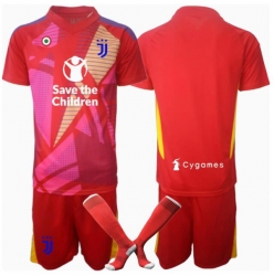 Juventus Torwart Heimtrikot Kinder 2024-25 Kurzarm (+ kurze hosen)
