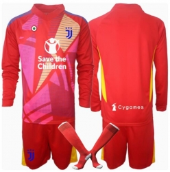Juventus Torwart Heimtrikot Kinder 2024-25 Langarm (+ kurze hosen)