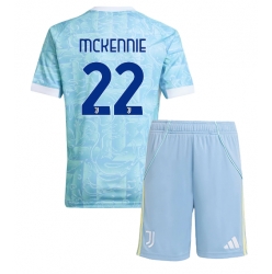 Juventus Weston McKennie #22 Auswärtstrikot Kinder 2025-26 Kurzarm (+ kurze hosen)