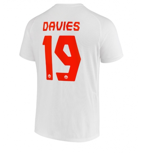 Kanada Alphonso Davies #19 Auswärtstrikot WM 2022 Kurzarm