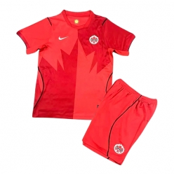 Kanada Heimtrikot Kinder WM 2026 Kurzarm (+ kurze hosen)