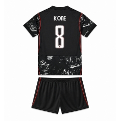 Kanada Ismael Kone #8 Auswärtstrikot Kinder WM 2026 Kurzarm (+ kurze hosen)