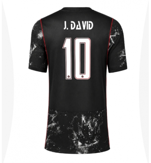 Kanada Jonathan David #10 Auswärtstrikot Frauen WM 2026 Kurzarm Kanada Jonathan David #10 Auswärtstrikot Frauen WM 2026 Kurzarm