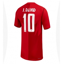 Kanada Jonathan David #10 Heimtrikot Frauen WM 2026 Kurzarm