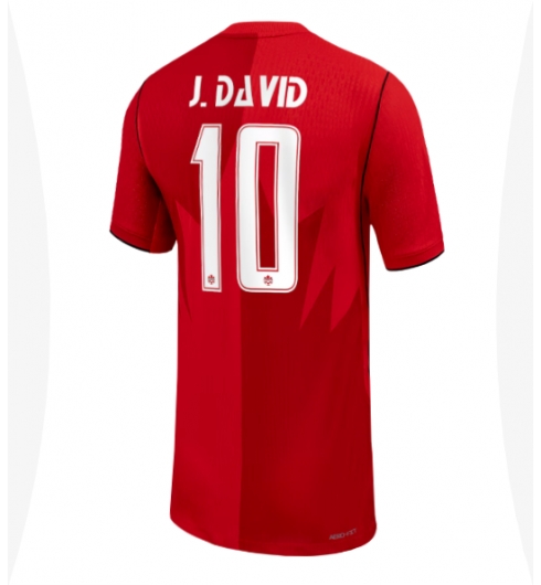 Kanada Jonathan David #10 Heimtrikot Frauen WM 2026 Kurzarm Kanada Jonathan David #10 Heimtrikot Frauen WM 2026 Kurzarm