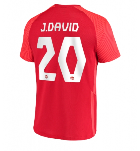 Kanada Jonathan David #20 Heimtrikot WM 2022 Kurzarm