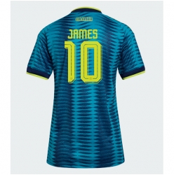 Kolumbien James Rodriguez #10 Auswärtstrikot Frauen WM 2026 Kurzarm