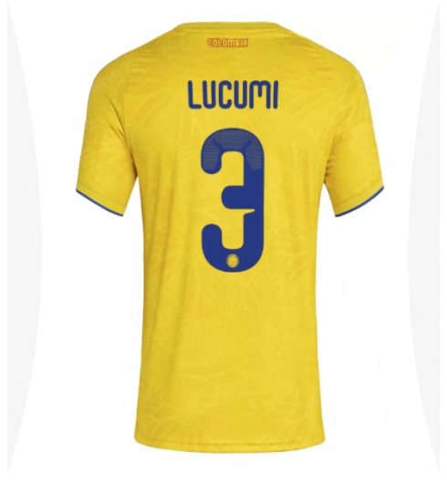 Kolumbien Jhon Lucumi #3 Heimtrikot Frauen WM 2026 Kurzarm Kolumbien Jhon Lucumi #3 Heimtrikot Frauen WM 2026 Kurzarm