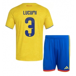 Kolumbien Jhon Lucumi #3 Heimtrikot Kinder WM 2026 Kurzarm (+ kurze hosen)