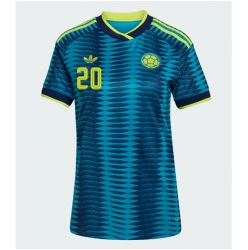 Kolumbien Juan Fernando Quintero #20 Auswärtstrikot Frauen WM 2026 Kurzarm