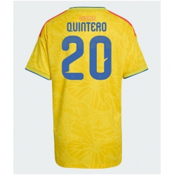 Kolumbien Juan Fernando Quintero #20 Heimtrikot Frauen WM 2026 Kurzarm