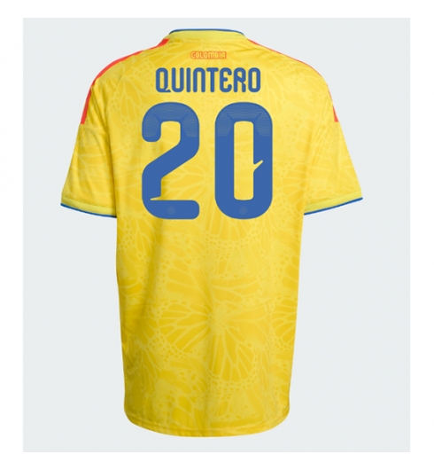 Kolumbien Juan Fernando Quintero #20 Heimtrikot WM 2026 Kurzarm Kolumbien Juan Fernando Quintero #20 Heimtrikot WM 2026 Kurzarm
