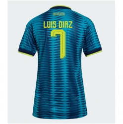 Kolumbien Luis Diaz #7 Auswärtstrikot Frauen WM 2026 Kurzarm