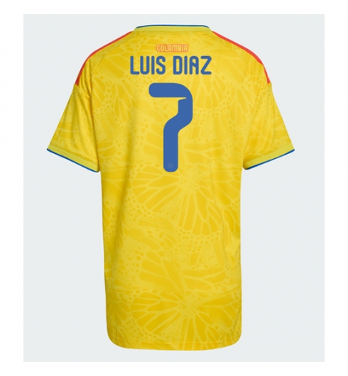 Kolumbien Luis Diaz #7 Heimtrikot Frauen WM 2026 Kurzarm Kolumbien Luis Diaz #7 Heimtrikot Frauen WM 2026 Kurzarm