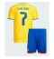 Kolumbien Luis Diaz #7 Heimtrikot Kinder WM 2026 Kurzarm (+ kurze hosen)