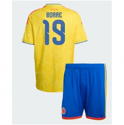Kolumbien Rafael Santos Borre #19 Heimtrikot Kinder WM 2026 Kurzarm (+ kurze hosen)
