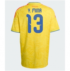 Kolumbien Yerry Mina #13 Heimtrikot WM 2026 Kurzarm