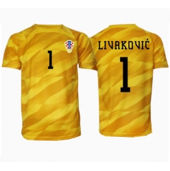 Kroatien Dominik Livakovic #1 Torwart Heimtrikot EM 2024 Kurzarm