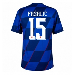 Kroatien Mario Pasalic #15 Auswärtstrikot EM 2024 Kurzarm