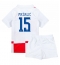 Kroatien Mario Pasalic #15 Heimtrikot Kinder EM 2024 Kurzarm (+ kurze hosen)
