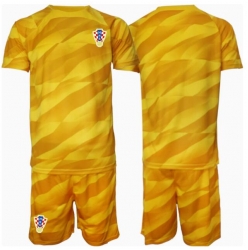 Kroatien Torwart Heimtrikot Kinder EM 2024 Kurzarm (+ kurze hosen)