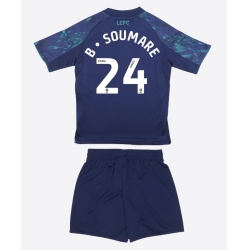 Leicester City Boubakary Soumare #24 Auswärtstrikot Kinder 2025-26 Kurzarm (+ kurze hosen)