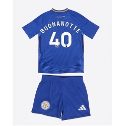 Leicester City Facundo Buonanotte #40 Heimtrikot Kinder 2024-25 Kurzarm (+ kurze hosen)