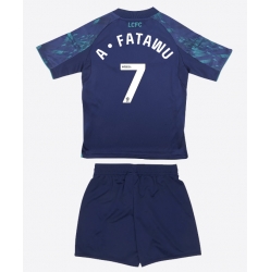Leicester City Issahaku Fatawu #7 Auswärtstrikot Kinder 2025-26 Kurzarm (+ kurze hosen)