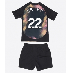 Leicester City Oliver Skipp #22 Auswärtstrikot Kinder 2024-25 Kurzarm (+ kurze hosen)