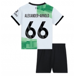 Liverpool Alexander-Arnold #66 Auswärtstrikot Kinder 2023-24 Kurzarm (+ kurze hosen)