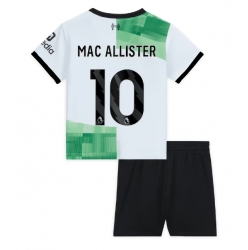 Liverpool Alexis Mac Allister #10 Auswärtstrikot Kinder 2023-24 Kurzarm (+ kurze hosen)