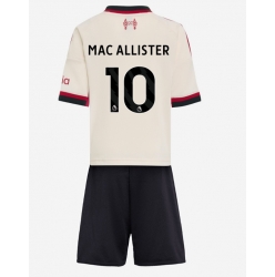 Liverpool Alexis Mac Allister #10 Auswärtstrikot Kinder 2025-26 Kurzarm (+ kurze hosen)