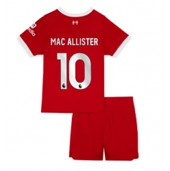 Liverpool Alexis Mac Allister #10 Heimtrikot Kinder 2023-24 Kurzarm (+ kurze hosen)