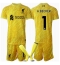 Liverpool Alisson Becker #1 Torwart 3rd trikot Kinder 2024-25 Kurzarm (+ kurze hosen)