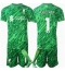 Liverpool Alisson Becker #1 Torwart Auswärtstrikot Kinder 2024-25 Kurzarm (+ kurze hosen)