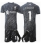 Liverpool Alisson Becker #1 Torwart Heimtrikot Kinder 2024-25 Kurzarm (+ kurze hosen)