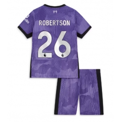 Liverpool Andrew Robertson #26 3rd trikot Kinder 2023-24 Kurzarm (+ kurze hosen)