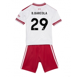 Liverpool Bradley Barcola #29 Auswärtstrikot Kinder 2026-27 Kurzarm (+ kurze hosen)