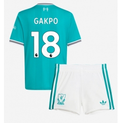 Liverpool Cody Gakpo #18 3rd trikot Kinder 2025-26 Kurzarm (+ kurze hosen)