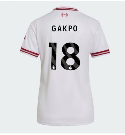 Liverpool Cody Gakpo #18 Auswärtstrikot Frauen 2026-27 Kurzarm Liverpool Cody Gakpo #18 Auswärtstrikot Frauen 2026-27 Kurzarm