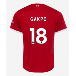 Liverpool Cody Gakpo #18 Heimtrikot 2023-24 Kurzarm