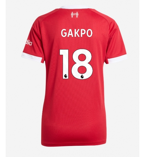 Liverpool Cody Gakpo #18 Heimtrikot Frauen 2025-26 Kurzarm Liverpool Cody Gakpo #18 Heimtrikot Frauen 2025-26 Kurzarm