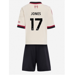 Liverpool Curtis Jones #17 Auswärtstrikot Kinder 2025-26 Kurzarm (+ kurze hosen)