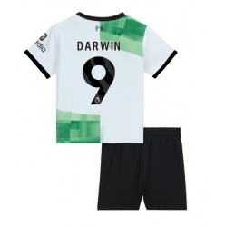 Liverpool Darwin Nunez #9 Auswärtstrikot Kinder 2023-24 Kurzarm (+ kurze hosen)