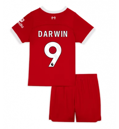 Liverpool Darwin Nunez #9 Heimtrikot Kinder 2023-24 Kurzarm (+ kurze hosen)