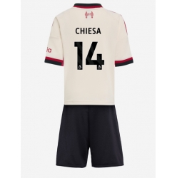 Liverpool Federico Chiesa #14 Auswärtstrikot Kinder 2025-26 Kurzarm (+ kurze hosen)