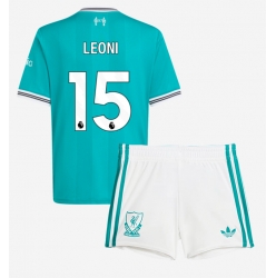 Liverpool Giovanni Leoni #15 3rd trikot Kinder 2025-26 Kurzarm (+ kurze hosen)
