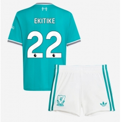Liverpool Hugo Ekitike #22 3rd trikot Kinder 2025-26 Kurzarm (+ kurze hosen)