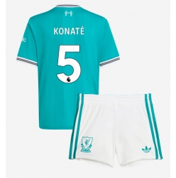 Liverpool Ibrahima Konate #5 3rd trikot Kinder 2025-26 Kurzarm (+ kurze hosen)